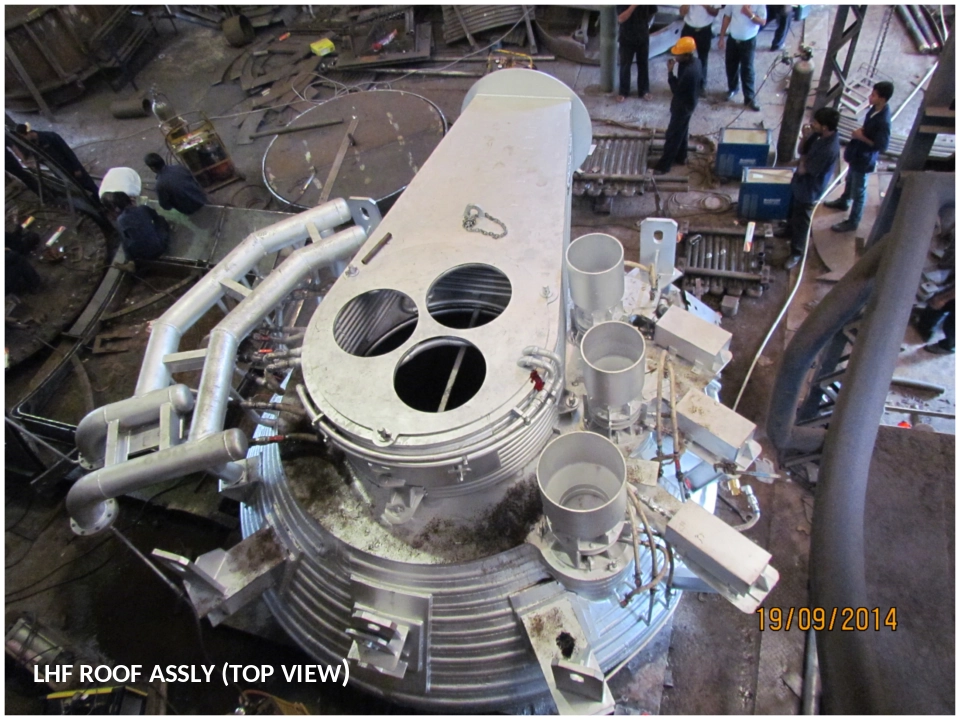 Fabricated Ladle Heating Furnace (LHF) roof