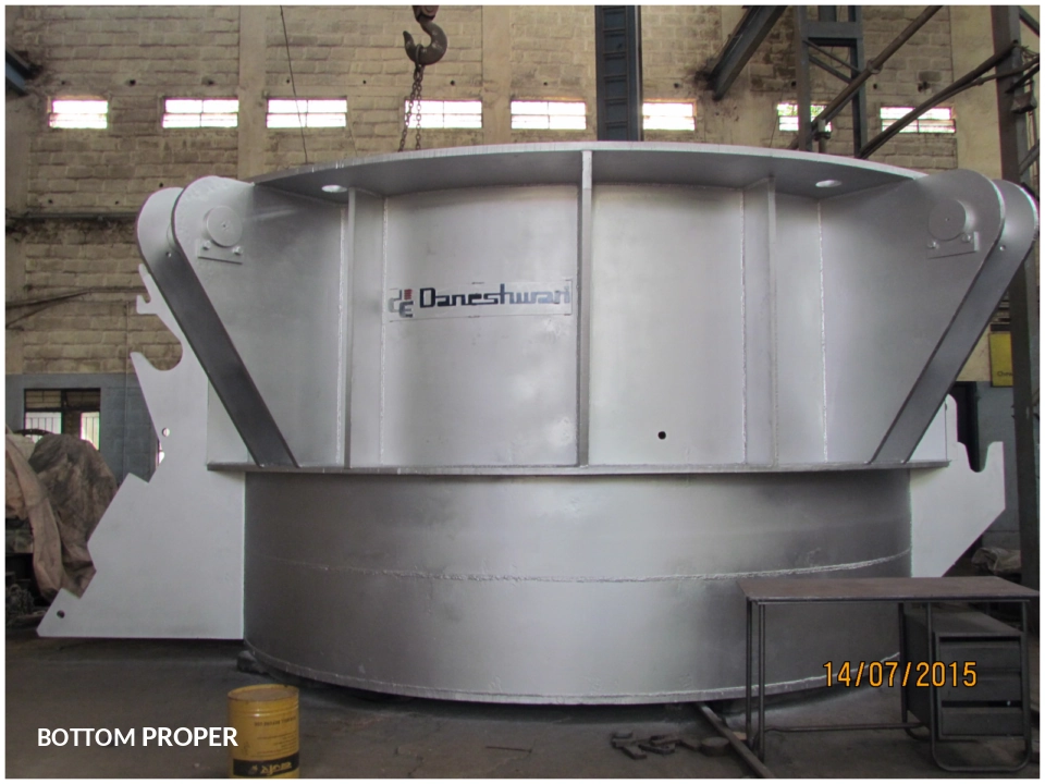 Heavy-duty bottom proper spares manufactured for blast furnace assemblies.
