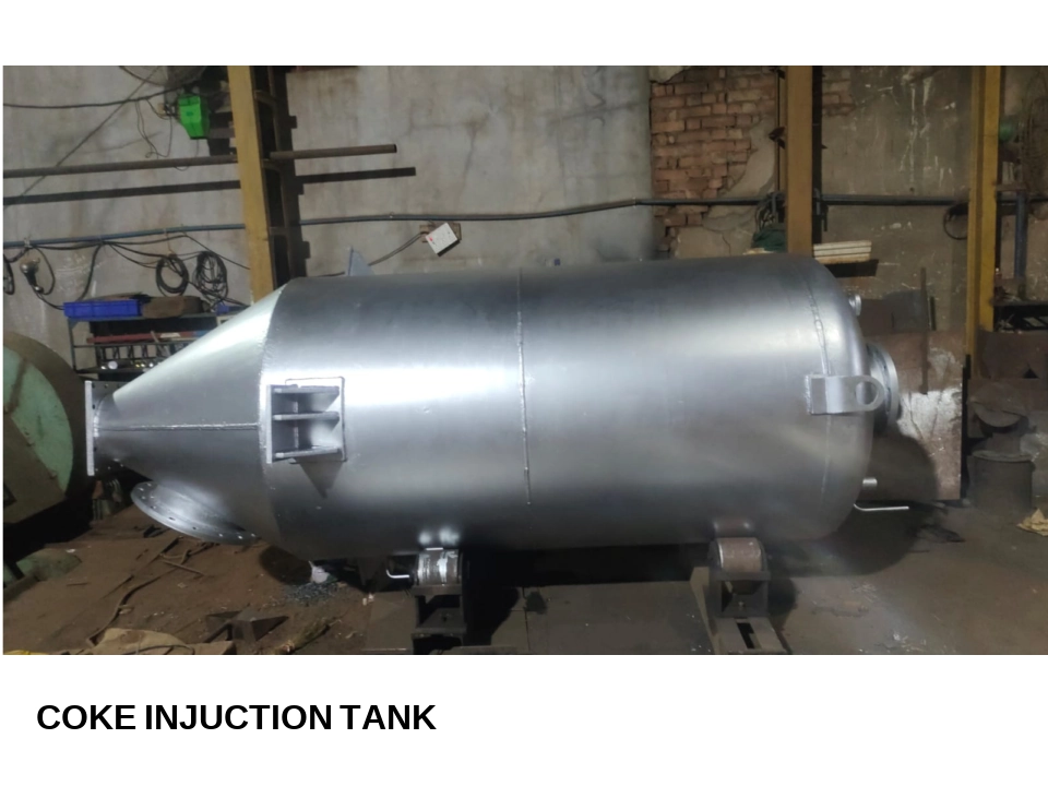 Coke injection tank