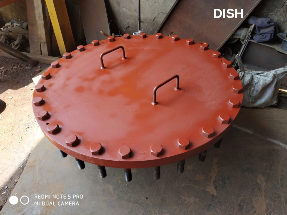 Fabricated dish end cover segment